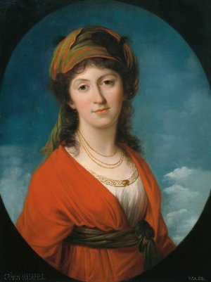 Marie Therese Grafin Meerfeld, geb. Grafin Dietrichstein by Angelica Kauffmann Oil Painting