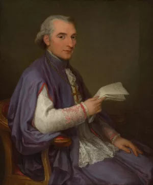 Monsignor Giuseppe Spina Oil painting by Angelica Kauffmann