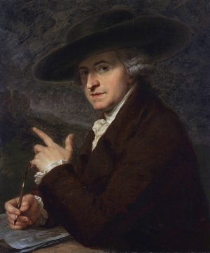 Portrait of her husband, the painter Antonio Zucchi by Angelica Kauffmann Oil Painting