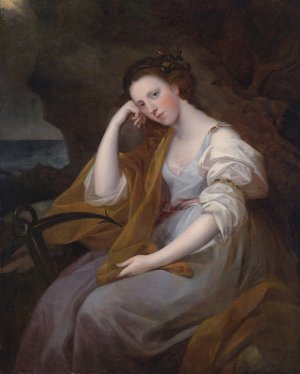 Portrait of Lady Louisa Leveson Gower as Spes by Angelica Kauffmann Oil Painting