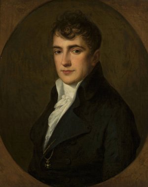Portrait of Wojciech Mecinski by Angelica Kauffmann Oil Painting