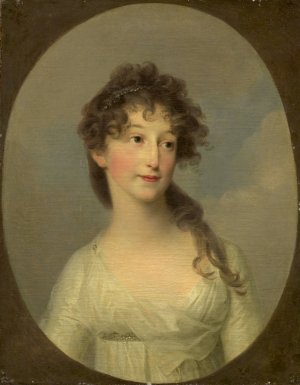 Possibly Franciska Krasinska, Duchess of Courland by Angelica Kauffmann Oil Painting