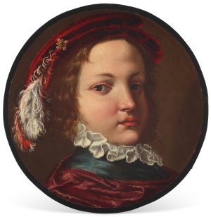 Portrait of a boy by Angelo Caroselli Oil Painting