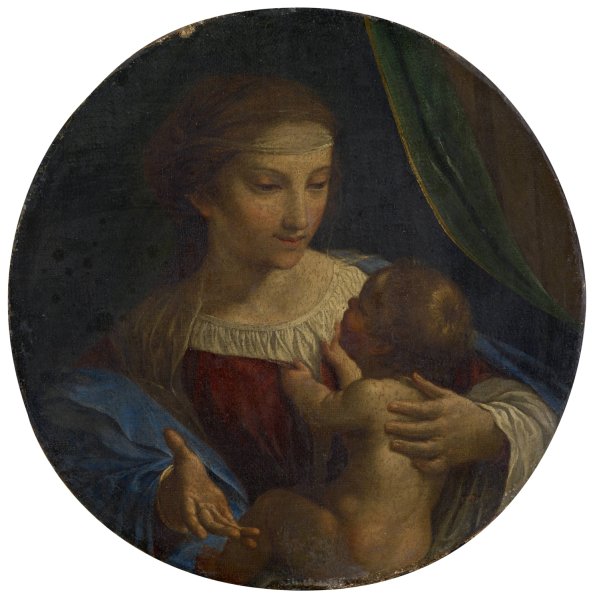 Main Product Photo of The Virgin with Child Painting by Angelo Caroselli