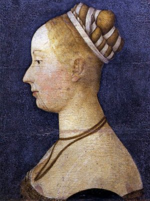 Small Female Portrait Oil painting by Angelo Da Siena