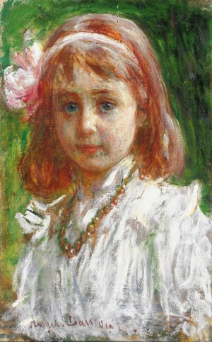 Il Fiocchetto Rosa by Angelo Dall'Oca Bianca Oil Painting