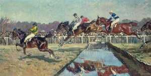 A day at the races by Angelo Jank Oil Painting