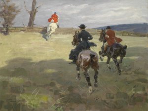 Parforcejagd by Angelo Jank Oil Painting