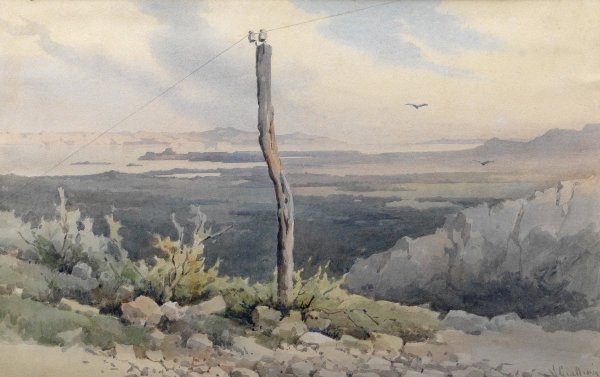 Korfu Sciroccostimmung by Angelos Giallinas - Hand-Painted Oil Painting Reproduction