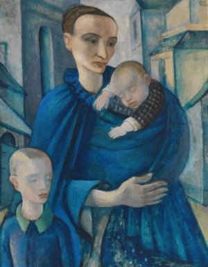 Blaue Frau by Anita Ree Oil Painting
