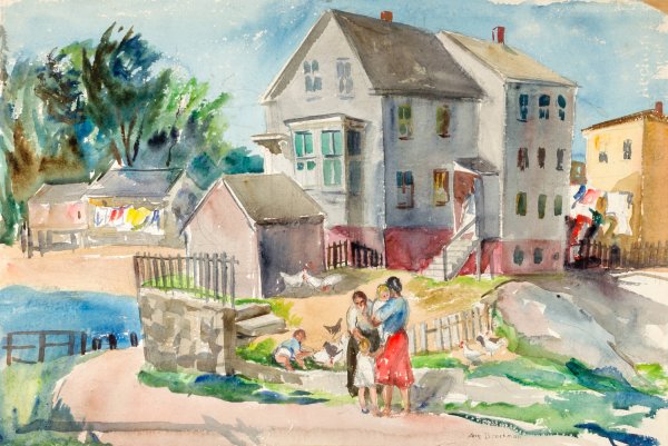 Landscape  by Ann Brockman - Hand-Painted Oil Painting Reproduction