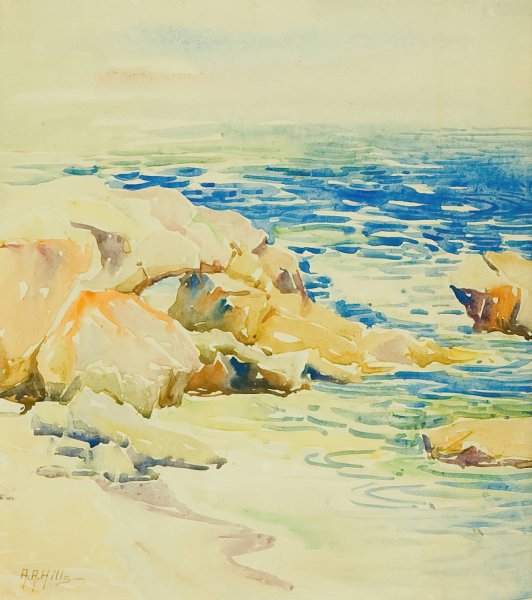 The Arch, Laguna Beach by Anna Althea Hills - Hand-Painted Oil Painting Reproduction
