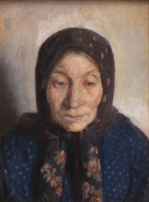 An Old Fisherman's Wife by Anna Ancher Oil Painting