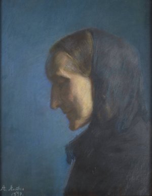 Ane Hedvig Brondum, the Artist's Mother by Anna Ancher Oil Painting