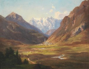 Scene in the Tyrolean Countryside Oil painting by Anna Baar-Plommer