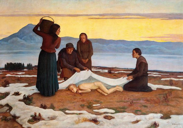 Awakening of spring  by Anna Berent - Hand-Painted Oil Painting Reproduction