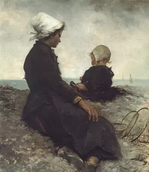 At the Seashore Oil painting by Anna Bilinska-Bohdanowicz