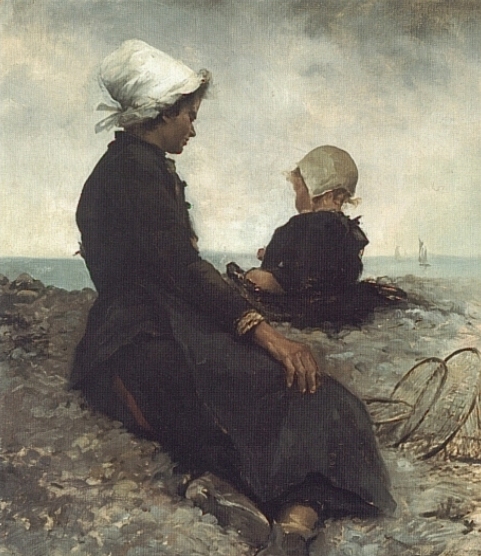 Main Product Photo of At the Seashore Painting by Anna Bilinska-Bohdanowicz