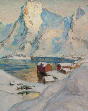 An Arctic Spring Day. Study from North Norway by Anna Boberg Oil Painting