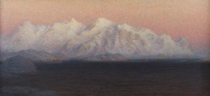 Mountains. Study from North Norway by Anna Boberg Oil Painting