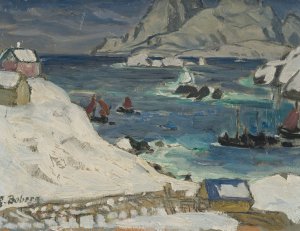Running before the Storm. Study from North Norway by Anna Boberg Oil Painting