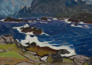 Study during a Storm. From Lofoten Oil painting by Anna Boberg
