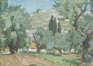 Study from Jerusalem by Anna Boberg Oil Painting