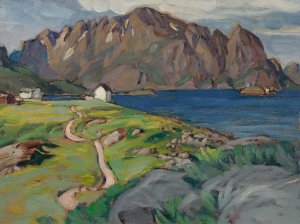 Summer, Store Molla. Study from Lofoten by Anna Boberg Oil Painting