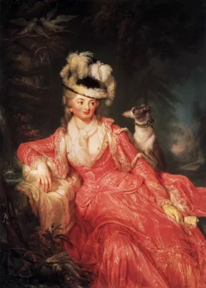 Wilhelmine Encke, Countess Lichtenau by Anna Dorothea Therbusch - Oil Painting Reproduction