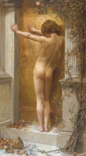 Love Locked Out by Anna Lea Merritt - Oil Painting Reproduction