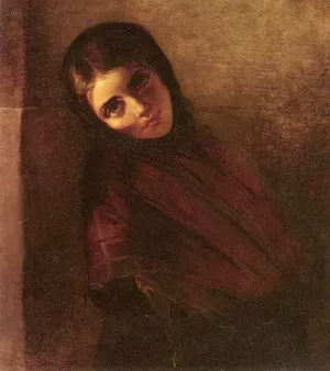 A Young Girl Oil painting by Anna Maria Elisabeth Jerichau-Baumann