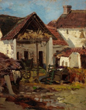 The Backyard by Anna Nordlander Oil Painting