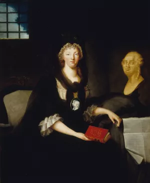 Portrait de Marie-Antoinette au Temple by Anne Flore Millet Oil Painting