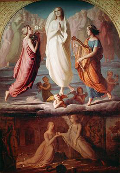 Main Product Photo of L'assomption de la Vierge Painting by Anne-Francois-Louis Janmot