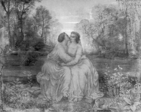 Le Poeme de l'ame - Amour by Anne-Francois-Louis Janmot - Hand-Painted Oil Painting Reproduction