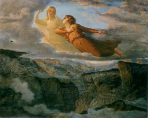 Le Poeme de l'ame - L'Ideal Oil painting by Anne-Francois-Louis Janmot
