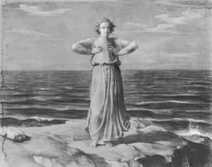 Le Poeme de l'ame - L'Infini Oil painting by Anne-Francois-Louis Janmot
