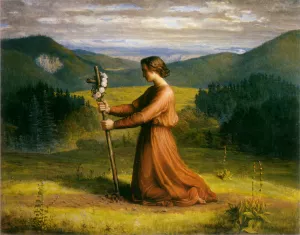 Le Poeme de l'ame - Realite Oil painting by Anne-Francois-Louis Janmot