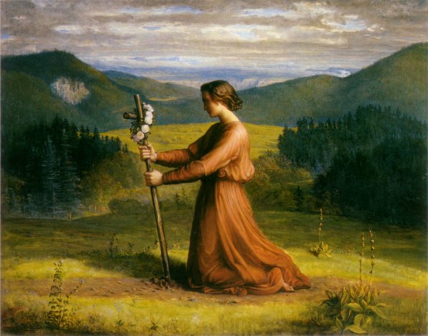 Le Poeme de l'ame - Realite by Anne-Francois-Louis Janmot - Hand-Painted Oil Painting Reproduction