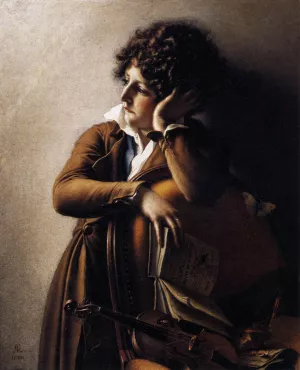 Benoit-Agnes Trioson by Anne-Louis De Roucy-Trioson Oil Painting