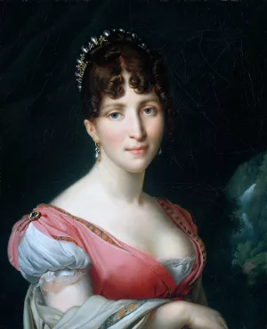 Hortense de Beauharnais by Anne-Louis De Roucy-Trioson Oil Painting