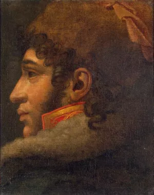 Portrait of Joachim Murat by Anne-Louis De Roucy-Trioson - Oil Painting Reproduction