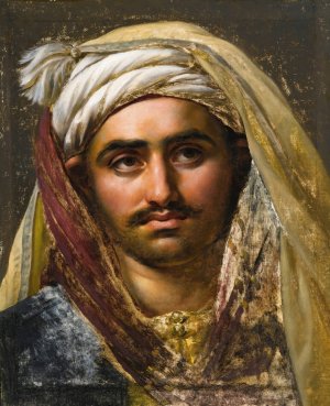 Tete d'un jeune Turc by Anne Louis Girodet-Trioson Oil Painting