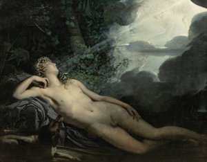 The Sleep of Endymion by Anne-Louis Girodet-Trioson Oil Painting