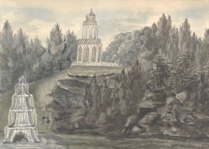 At Alton Towers by Anne Rushout Oil Painting
