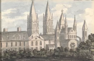 Cathedral, Caen by Anne Rushout Oil Painting