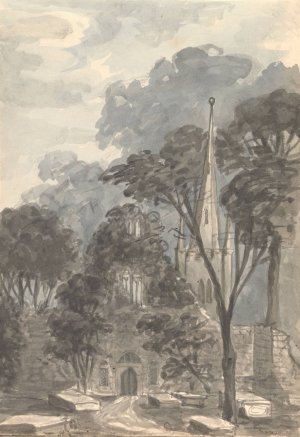 Church at Birkenhead by Anne Rushout Oil Painting