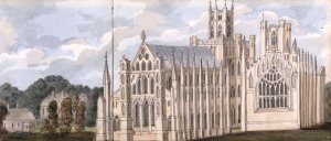 Ely Cathedral, August 5, 1824 by Anne Rushout Oil Painting