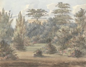 Flower Garden, Wanstead Grove by Anne Rushout Oil Painting