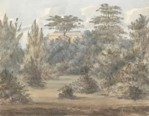 Flower Garden, Wanstead Grove by Anne Rushout Oil Painting